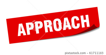 approach sticker. approach square sign. approach. - Stock Illustration ...