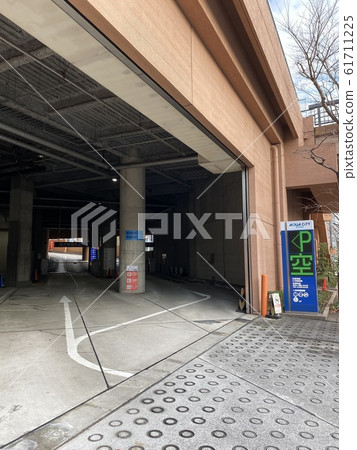 Entrance of parking lot 61711225