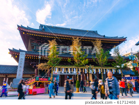 Kawasaki cityscape in Japan: overlooking Kawasaki Daishi 61712408