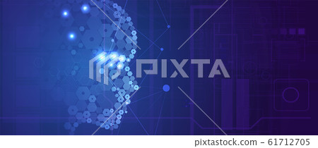 Abstract Artificial intelligence. Cloud computing. Abstract Artificial intelligence. Cloud computing. 61712705