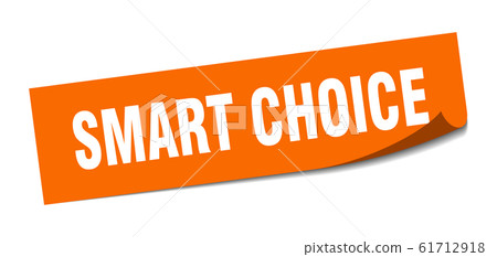 smart choice sticker. smart choice square sign. 61712918
