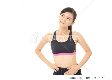 A woman who succeeded in dieting A woman who succeeded in dieting 61713199