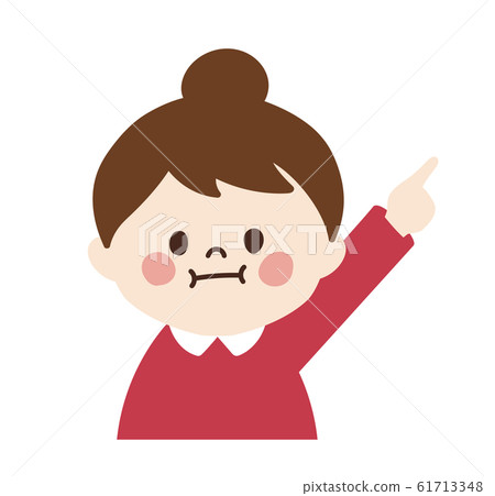 Little girl ② (pointing pose) Little girl ② (pointing pose) 61713348