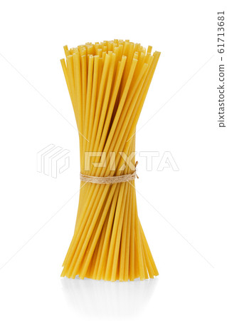 Bucatini or perciatelli - thick spaghetti-like 61713681