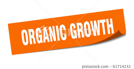 organic growth sticker. organic growth square organic growth sticker. organic growth square 61714232