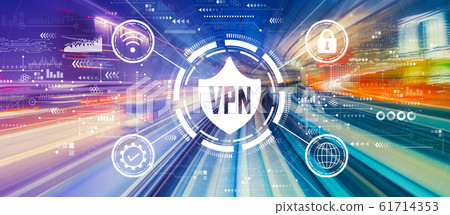 VPN concept with high speed motion blur 61714353