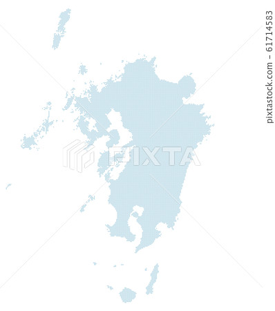 矢量 九州 地圖 61714583