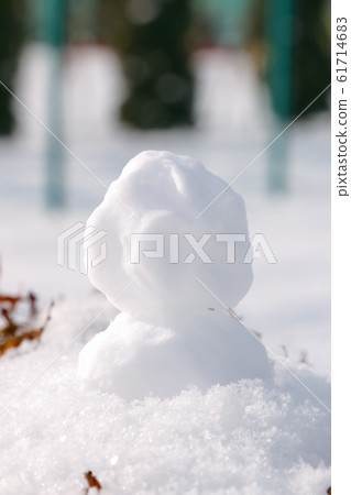 雪人雪人冬天雪公園戶外北海道 61714683