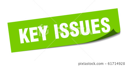 key issues sticker. key issues square sign. key key issues sticker. key issues square sign. key 61714928