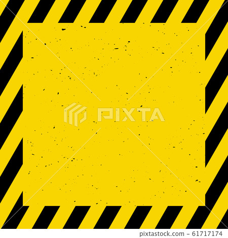 Black And Yellow Background Warning Caution Stock Illustration 61717174 Pixta