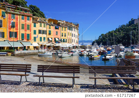 Beautiful bay with colorful houses in Portofino, Beautiful bay with colorful houses in Portofino, 61717267
