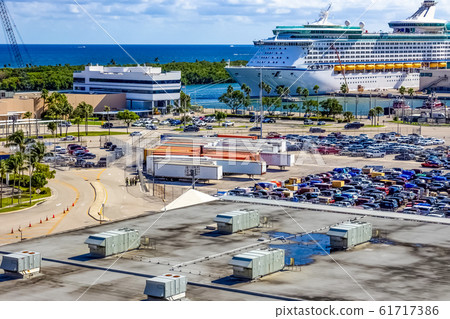 The view from a cruise ship of Port Everglades 61717386