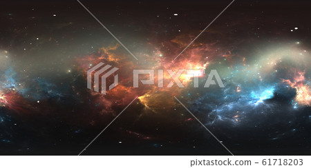 360 degree stellar system and nebula 61718203