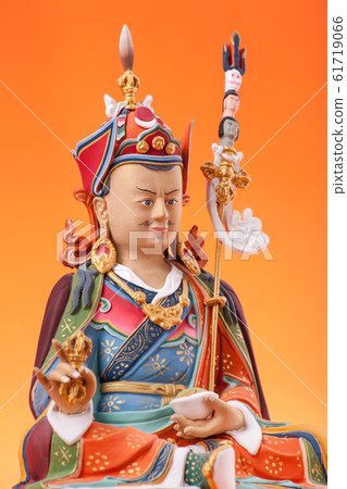Figurine of Guru Rinpoche with dorje. 61719066