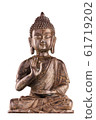 Buddha Shakyamuni's figure in vitarka mudra. 61719202