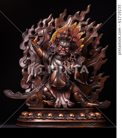 Bodhisattva Vadzrapani is Buddha's defender in an Bodhisattva Vadzrapani is Buddha's defender in an 61719235