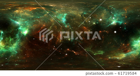 360 degree stellar system and gas nebula 61719584