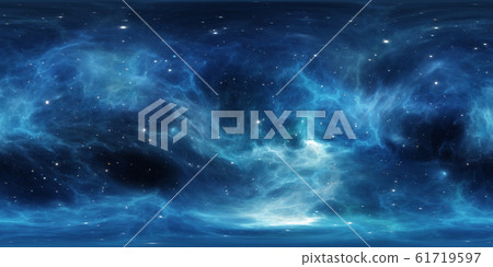 360 degree stellar system and gas nebula 61719597