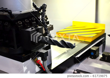 Fragment of a Automatic CNC lathe Machine. Fragment of a Automatic CNC lathe Machine. 61719875