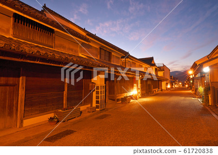 [Udatsu Townscape (Night)] Wakimachi, Mima City, Tokushima Prefecture 61720838