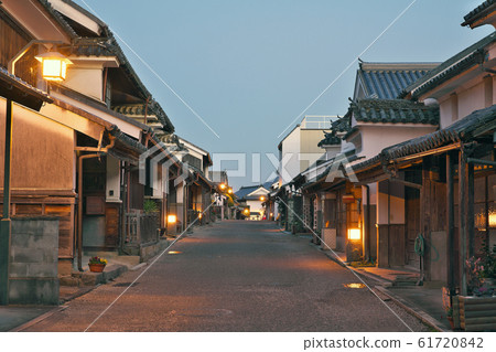[Udatsu Townscape (Night)] Wakimachi, Mima City, Tokushima Prefecture 61720842