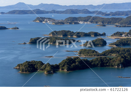 [Nagasaki Prefecture] Scenery of Kujuku Island (Ishidake Observatory) 61722126