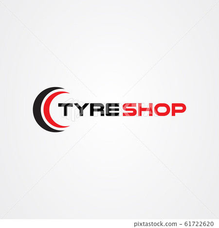 Tire shop logo template. tire icon vector Tire shop logo template. tire icon vector 61722620