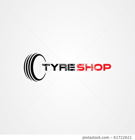 Tire shop logo template. tire icon vector Tire shop logo template. tire icon vector 61722621