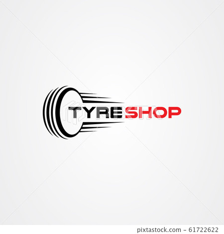 Tire shop logo template. tire icon vector 61722622