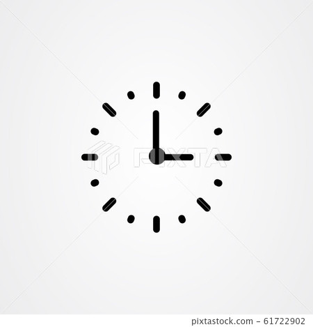 Clock icon logo vector design-插圖素材 [61722902] - PIXTA圖庫