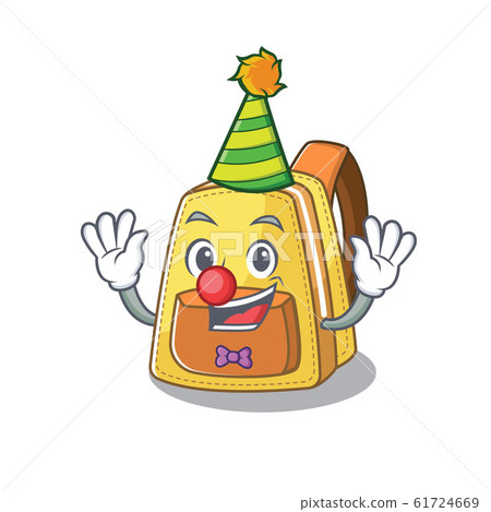 cartoon character with backpack