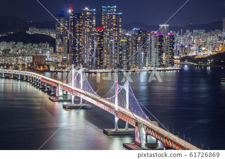 Busan Gwangan Bridge Night View 61726869