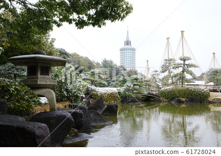 雪日本庭園“美濱園”(幕張幕張千葉市美濱區) 雪日本庭園“美濱園”(幕張幕張千葉市美濱區) 61728024