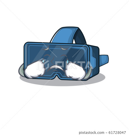 Sad of vr virtual reality cartoon mascot style - Stock Illustration  [61728047] - PIXTA