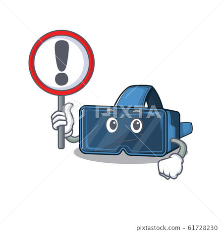 cool and funny vr virtual reality raised up a Sign 61728230