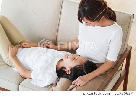 Family parent and child family female living 61730637