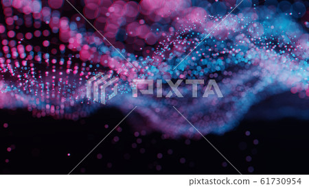 Plexus of abstract red and blue dots Plexus of abstract red and blue dots 61730954