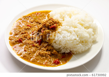 Gapa rice. (White plate, white background) Gapa rice. (White plate, white background) 61730992