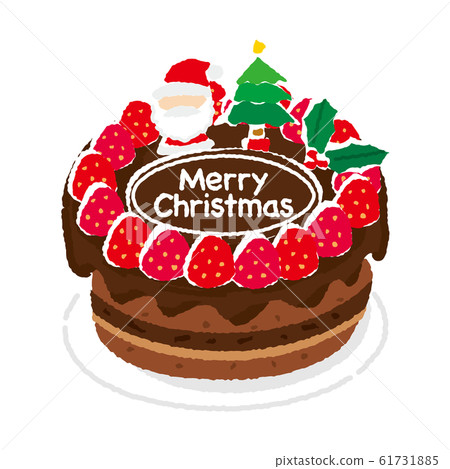 巧克力聖誕蛋糕圖 61731885