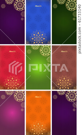 Background template with mandala designs Background template with mandala designs 61733140