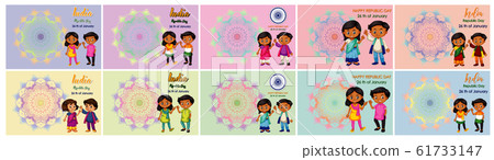 Background designs for public holiday in India 61733147