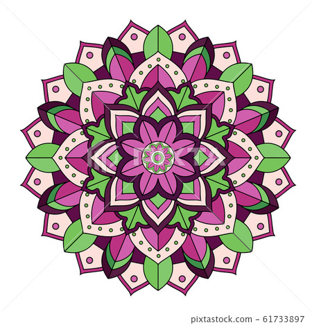 Mandala patterns on isolated background 61733897