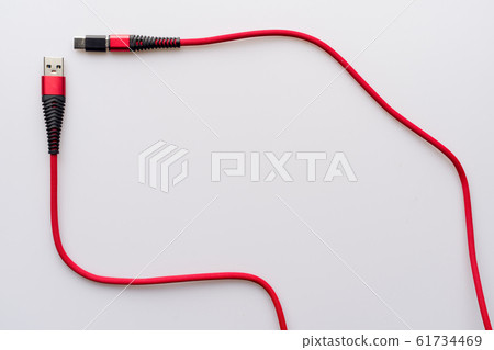 Charging and connection red cable USB to micro Charging and connection red cable USB to micro 61734469