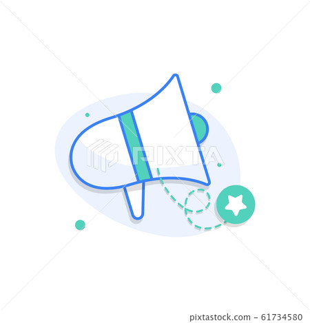 Announcement icon, Loudspeaker,Advertising, promotion concept Announcement icon, Loudspeaker,Advertising, promotion concept 61734580