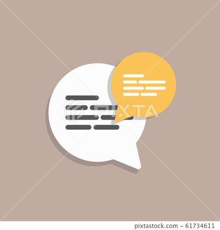 Social Engagement, Messaging flat style, colorful, vector icon for info graphics 61734611