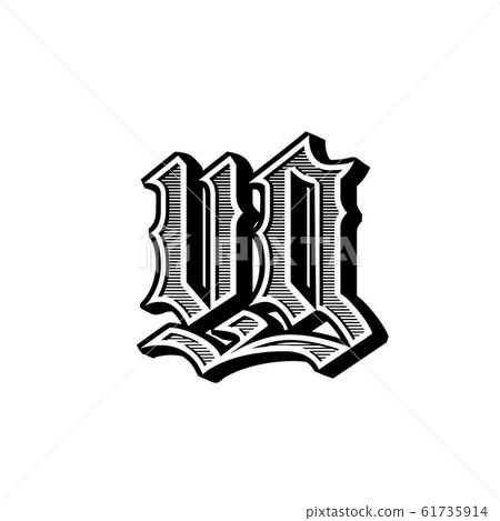 Vintage Emblem with letters u and g. Logo Template. Vector illustration. Gothic label style. Retro monogram Vintage Emblem with letters u and g. Logo Template. Vector illustration. Gothic label style. Retro monogram 61735914