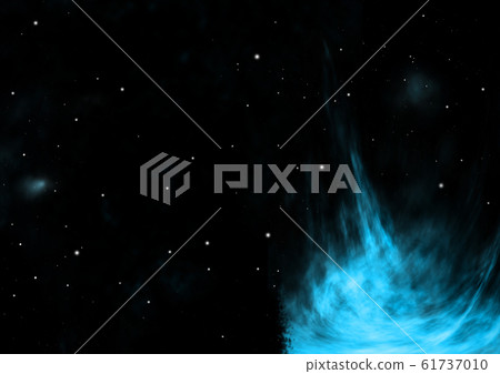 Being shone nebula and star field. 3D rendering Being shone nebula and star field. 3D rendering 61737010