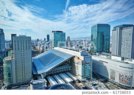 Around JR Osaka Station as seen from Osaka Umeda Hankyu Grand Building Around JR Osaka Station as seen from Osaka Umeda Hankyu Grand Building 61738053