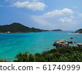 Coral reef sea in Tokashiki island, Okinawa prefecture 61740999