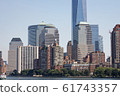Lower Manhattan seen from Liberty Island 61743357